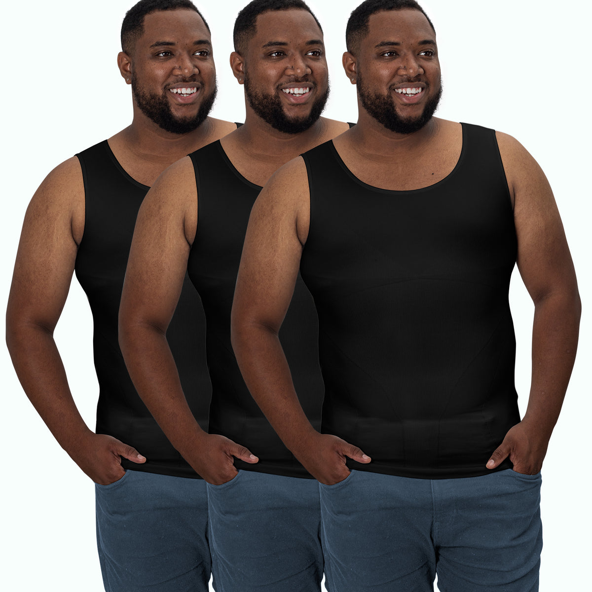 Compression Shirt Tank Top | Tall Length | 3 Pack