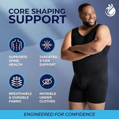 Compression Bodysuit- QORELOGIQ||color_black