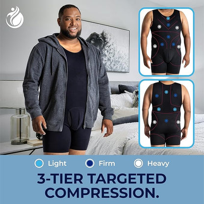 Compression Bodysuit- QORELOGIQ||color_black