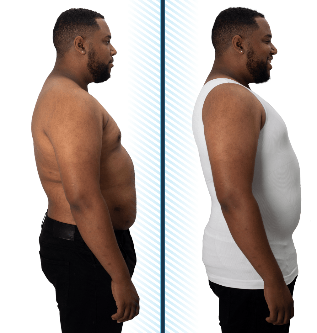 QORE LOGIQ Plus Size Abdominal Binder Post Surgery for larger Men + Women -  Postpartum Belly Band - Compression Garment - Hernia Belt For Men + Woman