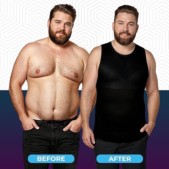 Compression Shirt Tank Top | Regular Length | Black- QORELOGIQ || color_black&fit_regular