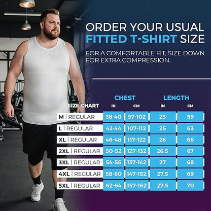 Compression Shirt Tank Top | Regular Length | White - QORELOGIQ || color_white&fit_regular